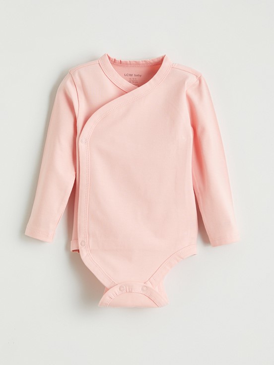 Çıtçıtlı Body PEMBE BASKILI