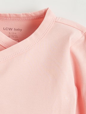 Çıtçıtlı Body PEMBE BASKILI