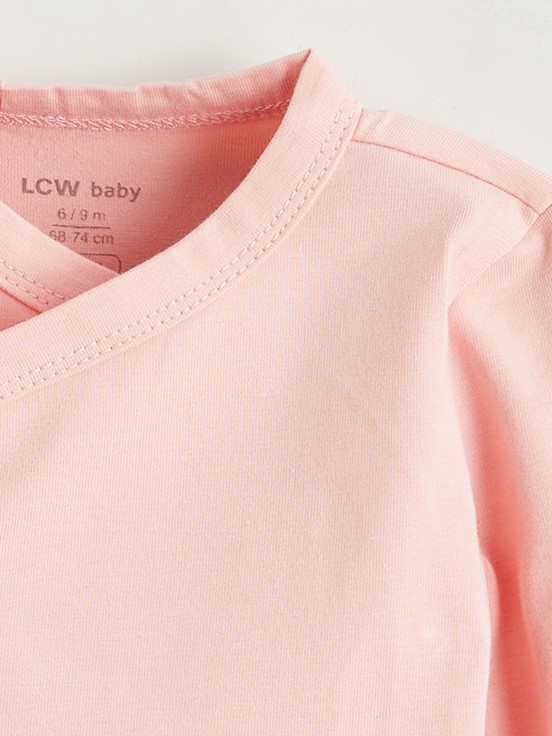 Çıtçıtlı Body PEMBE BASKILI