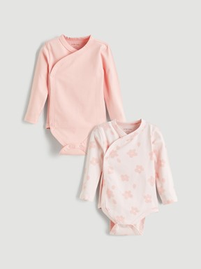 Çıtçıtlı Body PEMBE BASKILI