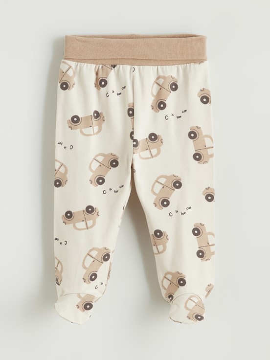 Pantolon AÇIK BEJ BASKILI