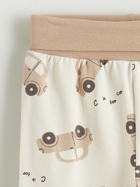 Pantolon AÇIK BEJ BASKILI