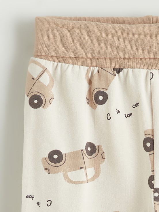 Pantolon AÇIK BEJ BASKILI