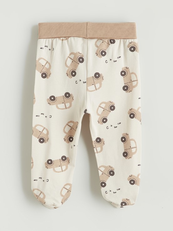 Pantolon AÇIK BEJ BASKILI