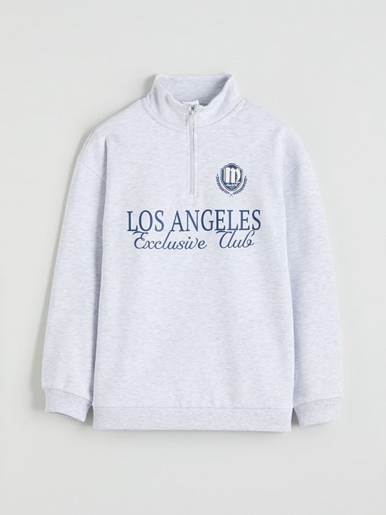 Sweatshirt AÇIK GRİ MELANJ