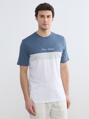 Tişört İNDİGO ÇİZGİLİ