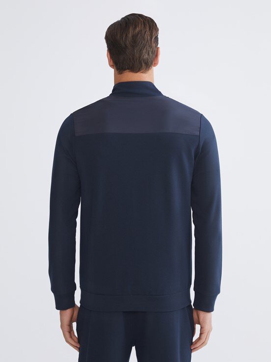 Fermuarlı Sweatshirt LACİVERT