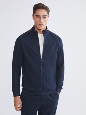 Fermuarlı Sweatshirt LACİVERT