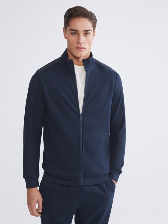 Fermuarlı Sweatshirt LACİVERT