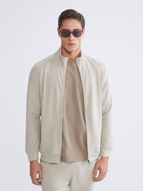 Fermuarlı Sweatshirt LACİVERT