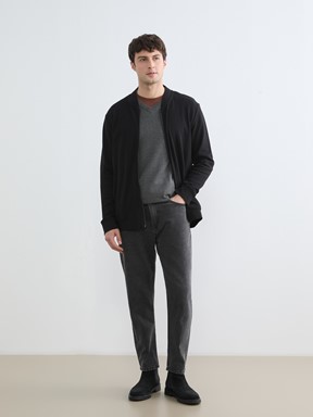 Fermuarlı Sweatshirt YENİ SİYAH