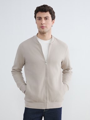 Fermuarlı Sweatshirt YENİ SİYAH