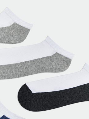 Patik Çorap KARIŞIK RENK İPLİĞİ BOYALI
