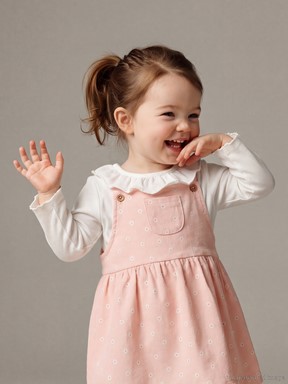 Elbise PEMBE BASKILI