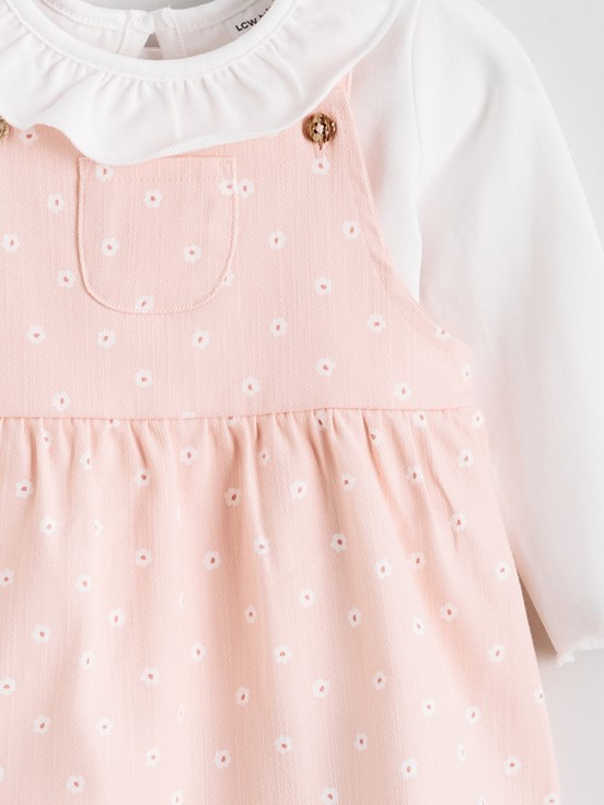 Elbise PEMBE BASKILI