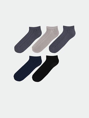 Patik Çorap KARIŞIK RENK İPLİĞİ BOYALI