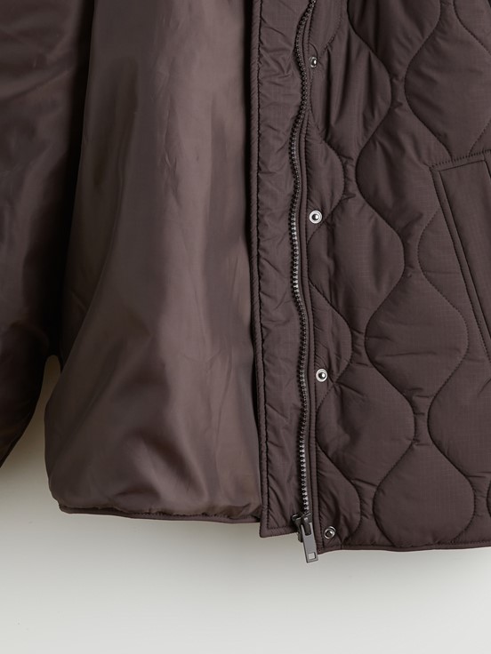 Şişme Mont KOYU KAHVERENGİ