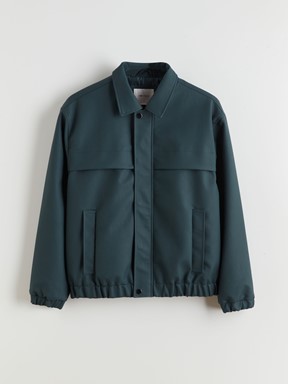 Deri Görünümlü Mont PETROL