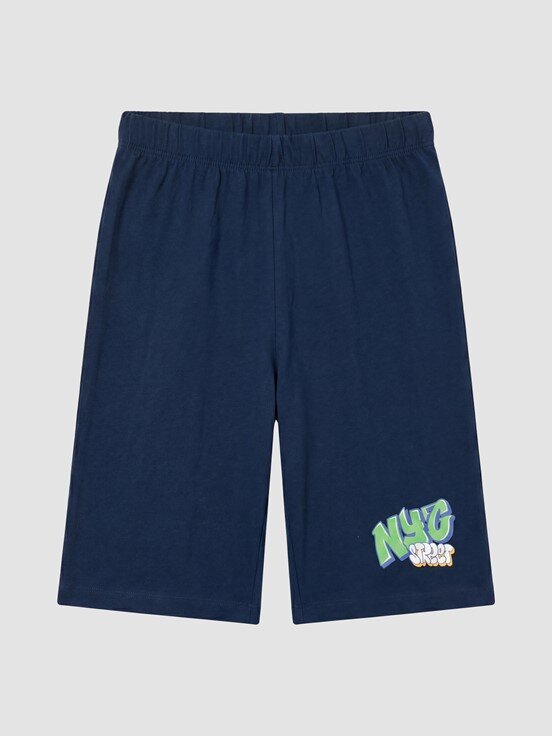 Şortlu Pijama Takımı EKRU BASKILI