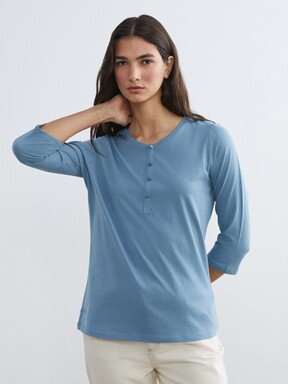 Tişört AÇIK İNDİGO