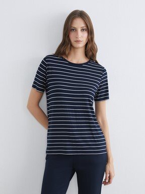 Tişört LACİVERT ÇİZGİLİ