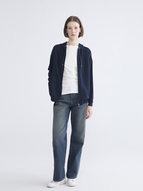 Fermuarlı Sweatshirt LACİVERT