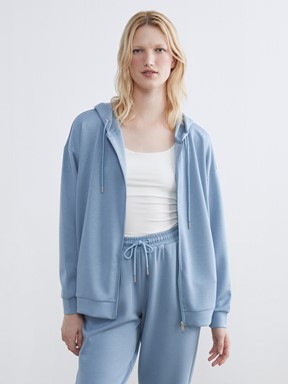 Fermuarlı Sweatshirt LACİVERT