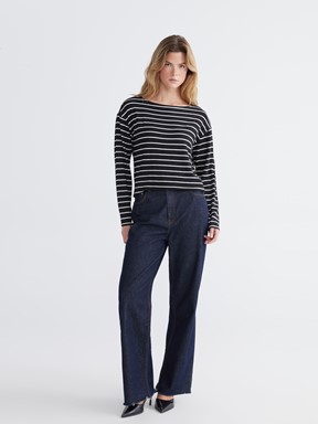 Tişört SİYAH ÇİZGİLİ