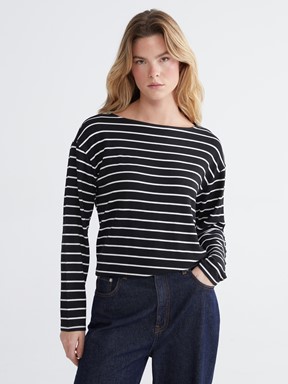 Tişört SİYAH ÇİZGİLİ