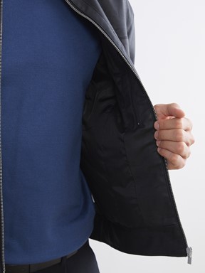 Deri Görünümlü Mont YENİ SİYAH