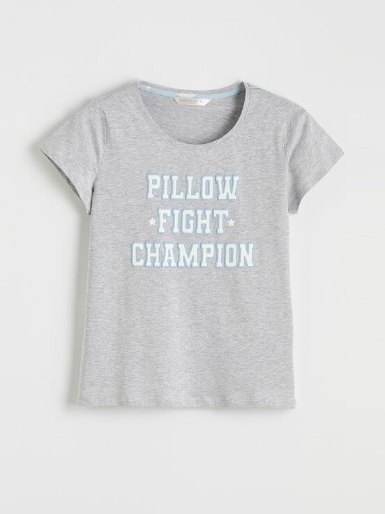 Şortlu Pijama Takımı AÇIK MAVİ BASKILI