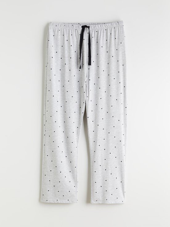 Pijama Alt GRİ MELANJ BASKILI