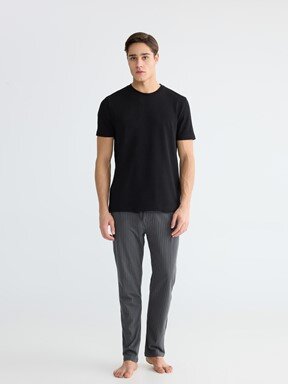 Pijama Alt SİYAH BASKILI