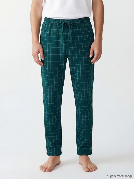 Pijama Alt MAVİ BASKILI