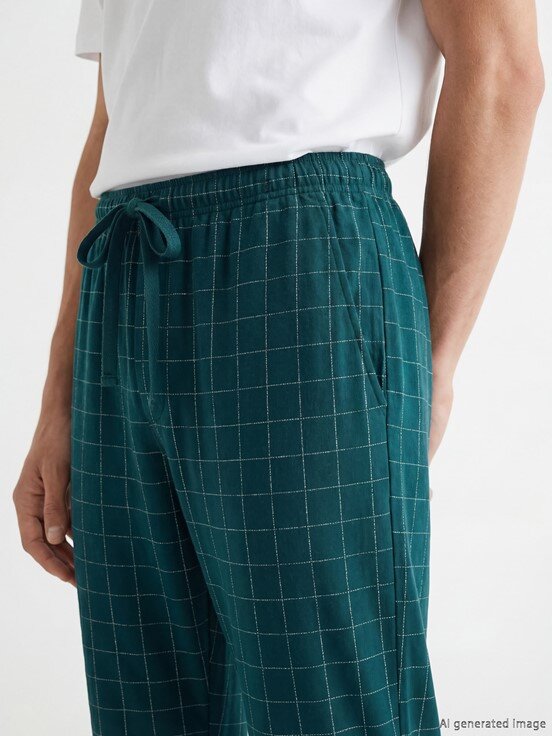Pijama Alt MAVİ BASKILI