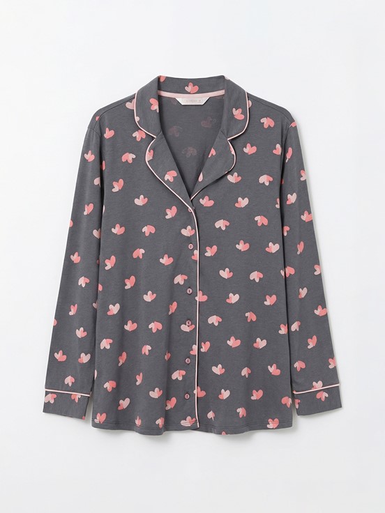 Pijama Takım GRİ BASKILI