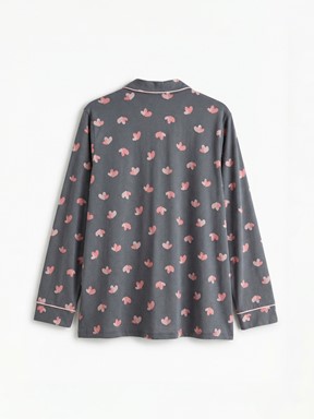 Pijama Takım GRİ BASKILI