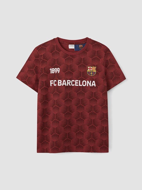 Şortlu Pijama Takımı AÇIK BORDO BASKILI