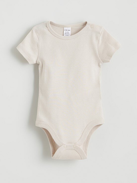 Çıtçıtlı Body KREM BASKILI