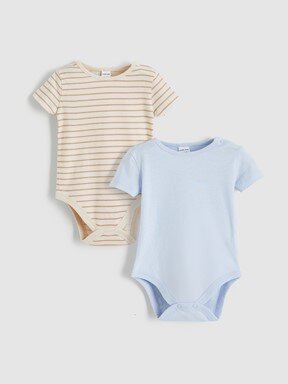 Tişört AÇIK KAHVERENGİ ÇİZGİLİ