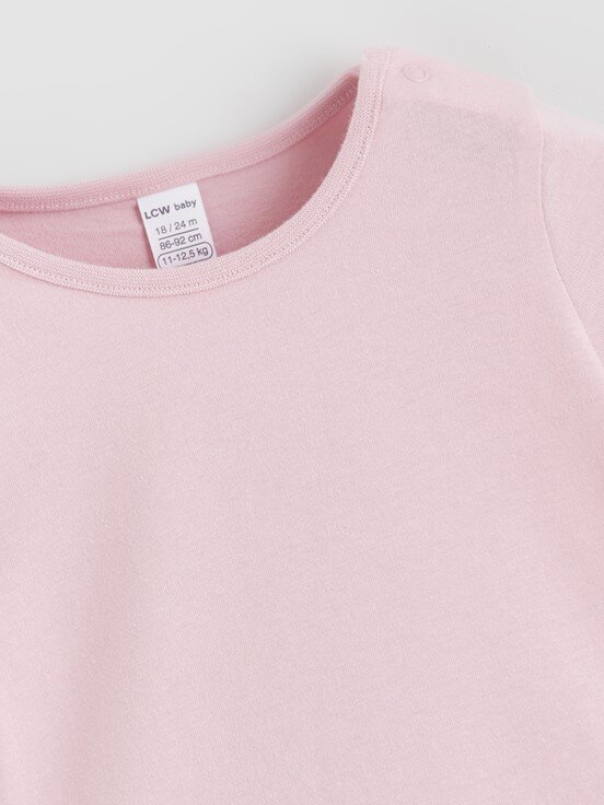 Çıtçıtlı Body KREM BASKILI