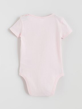 Çıtçıtlı Body KREM BASKILI