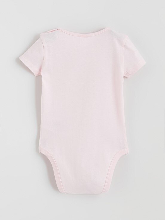 Çıtçıtlı Body KREM BASKILI