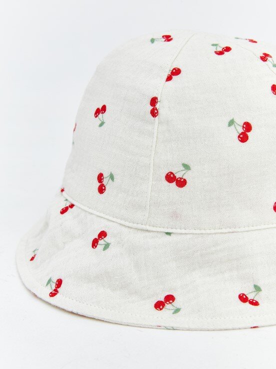 Bucket Şapka KREM BASKILI