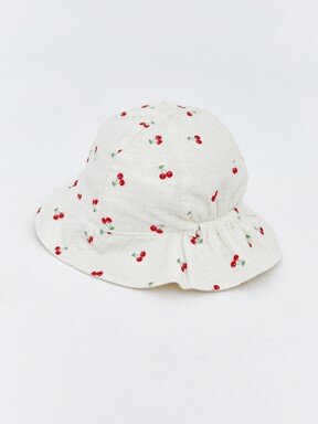 Bucket Şapka KREM BASKILI