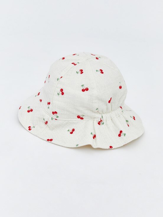 Bucket Şapka KREM BASKILI