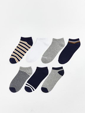 Patik Çorap KARIŞIK RENK İPLİĞİ BOYALI