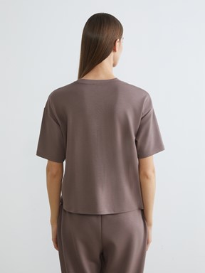 Tişört AÇIK KAHVERENGİ