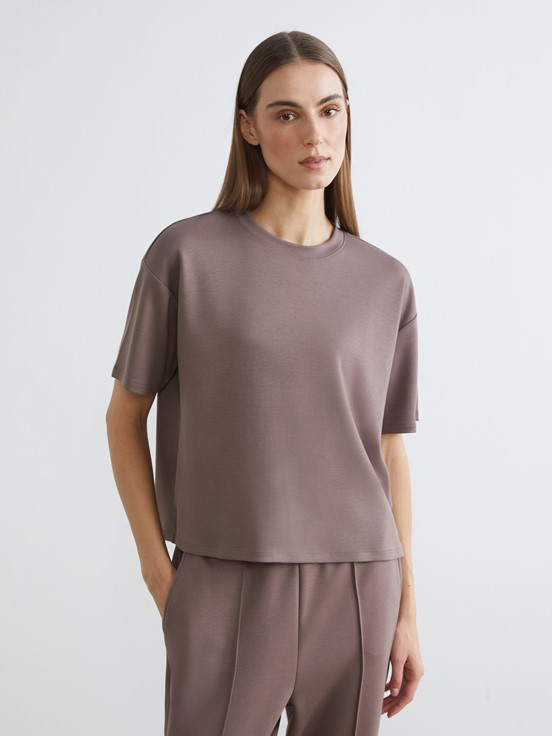 Tişört AÇIK KAHVERENGİ