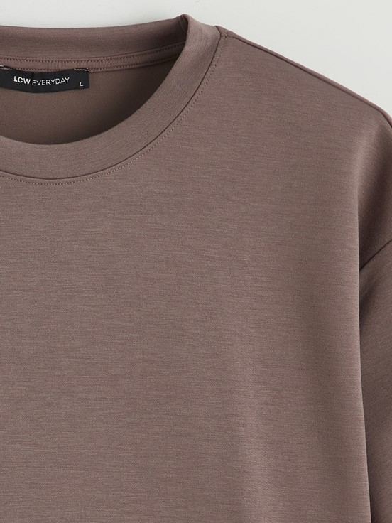 Tişört AÇIK KAHVERENGİ